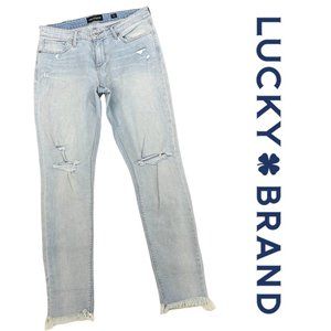 Lucky Brand Stella Skinny Raw Hem Jeans Size 10/30